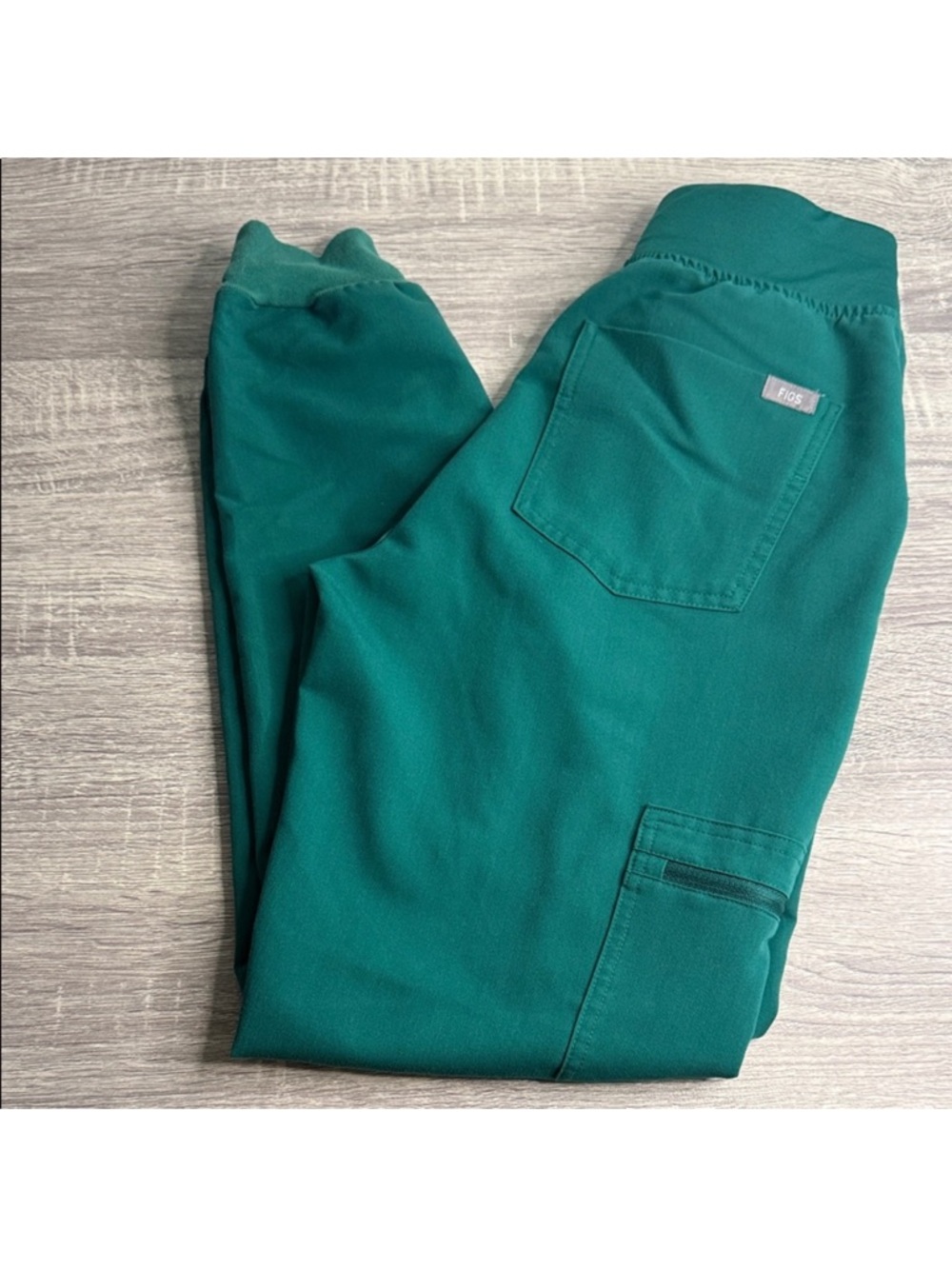 Figs teal Green Scrub Top